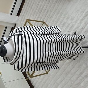 ♠️ Kate Spade striped Turtleneck Ponte Dress - Black & White - Size Small ♠️